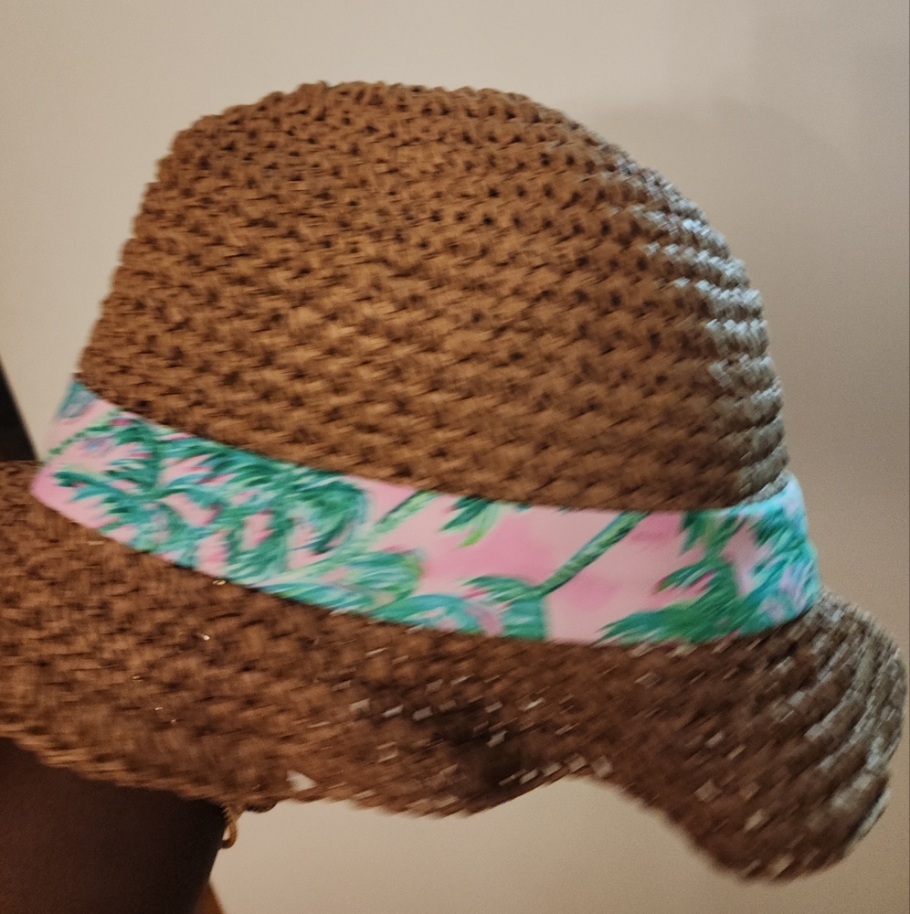 Lilly Pulitzer Fedora Pink Blossom Poolside Hat